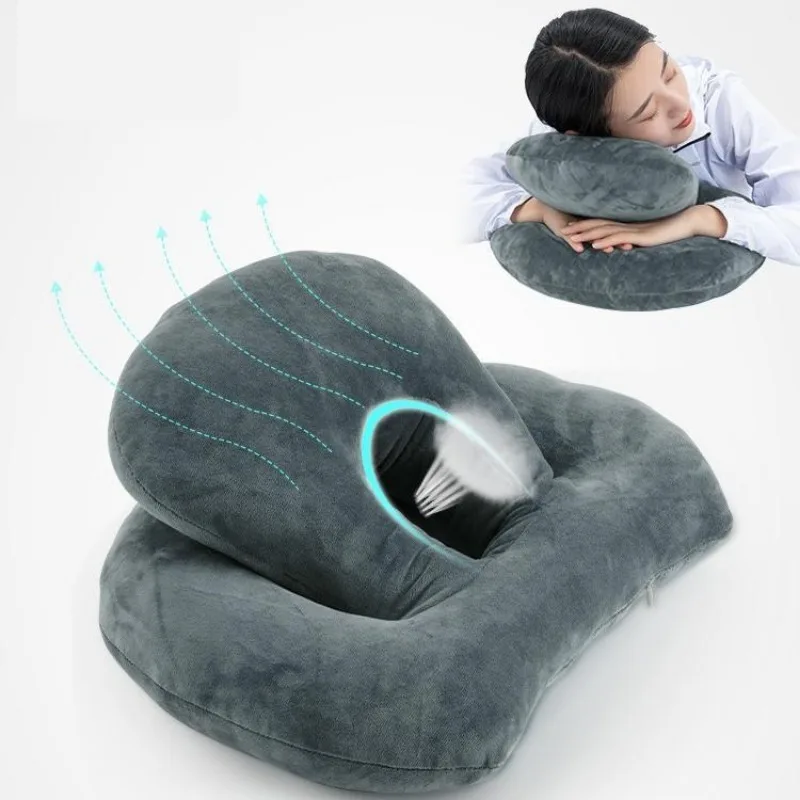 Dutch Velvet Summer Office Special Nap Tool for Students: Lying Pillow Sleeping Pillow Ice Silk Nap Pillow Cushions Pillows