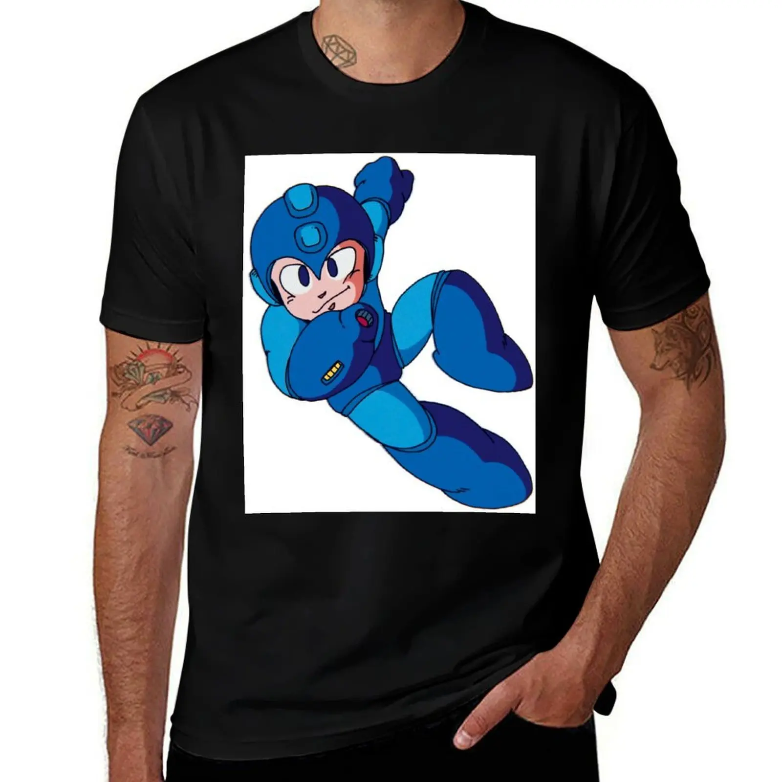 Classic Megaman T-Shirt Comfortable Workout Short Sleeve Shirt T-Shirt