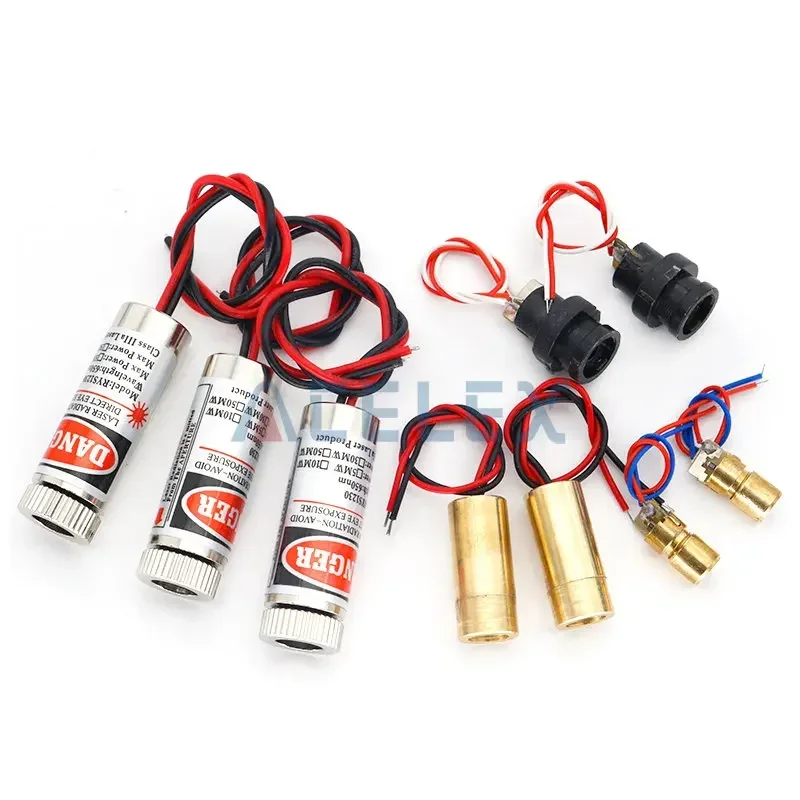 650nm 5MW Đỏ Điểm/Dòng/Đeo Chéo Laser Module Đầu Kính Cường Lực Focusable Tập Trung Điều Chỉnh Laser Diode Đầu công Nghiệp Đẳng Cấp