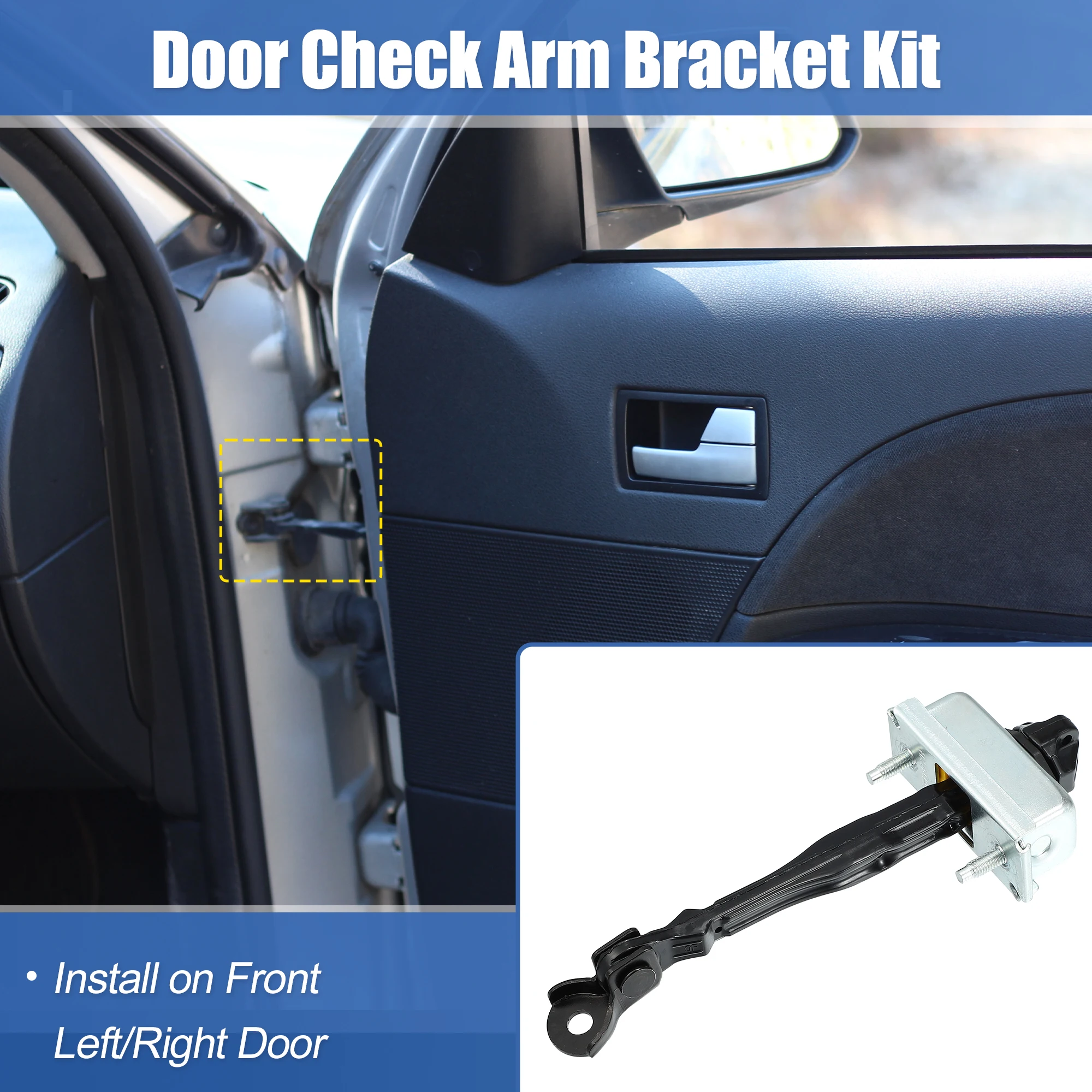X Autohaux Front Door Check Stop Strap LH RH Door Check Assembly 13363546 for Buick Verano