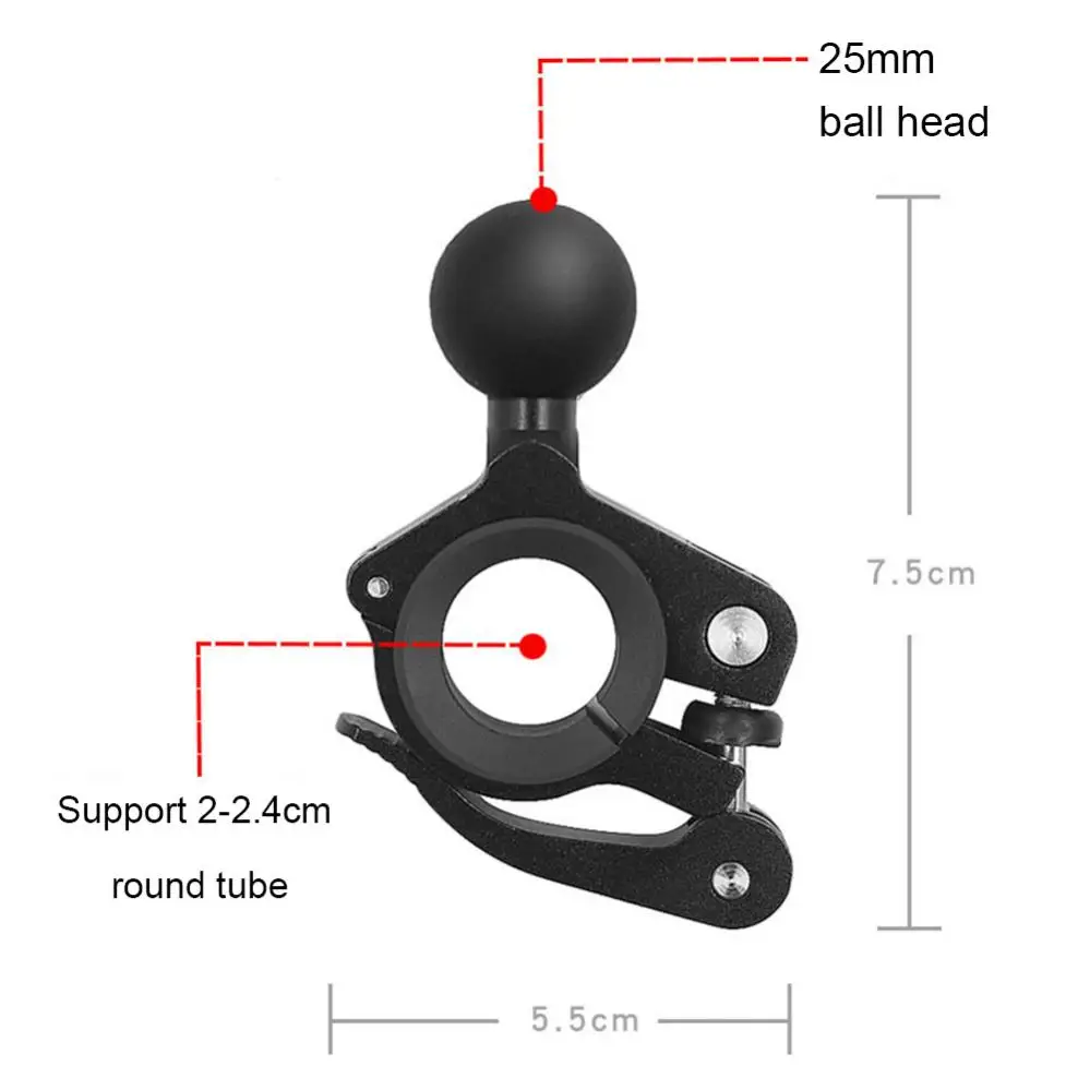 17Mm 25Mm Motorcycle Stuur Balhoofd Adapter Release Base Stuur Ball Mount Houder Fiets Riding Clip Beugel