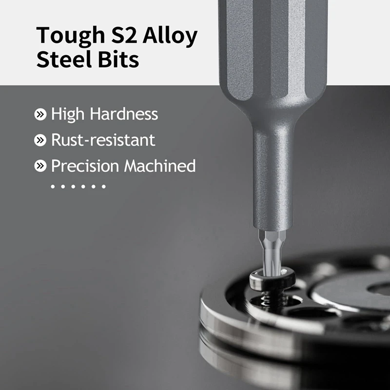 39 in 1 Precision Screwdriver Set with 38pc S2 Alloy Steel Magnetic Torx Drill Bits Mini Hand Repair Tool Kit-FS