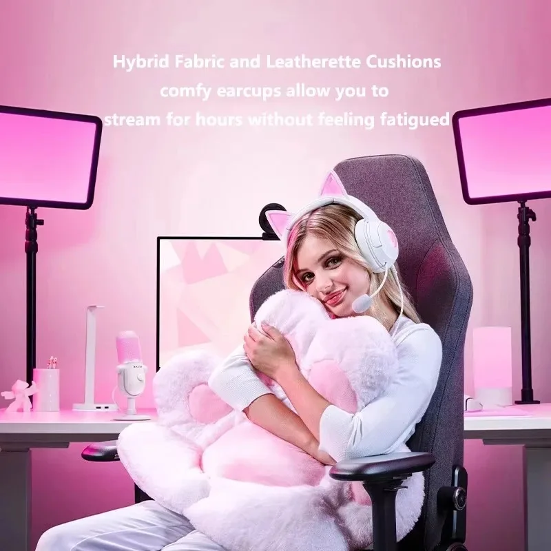 Razer Kraken Kitty V2 USB سماعة رأس سلكية Stream Reactive Lighting HyperClear Cardioid Mic 40 مم السائقين RGB 7.1 الصوت المحيطي #2