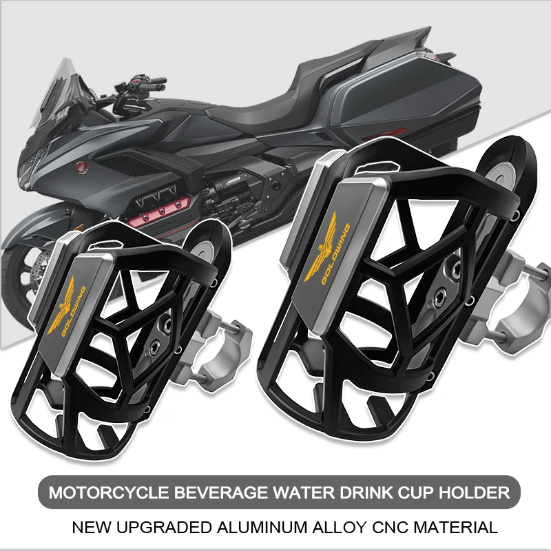 

For HONDA Goldwing 1800 GL1800 GOLDWING1800 1200 Universal CNC Functional Kettle Rack Coffee Drink Bottle Water Cup Holder