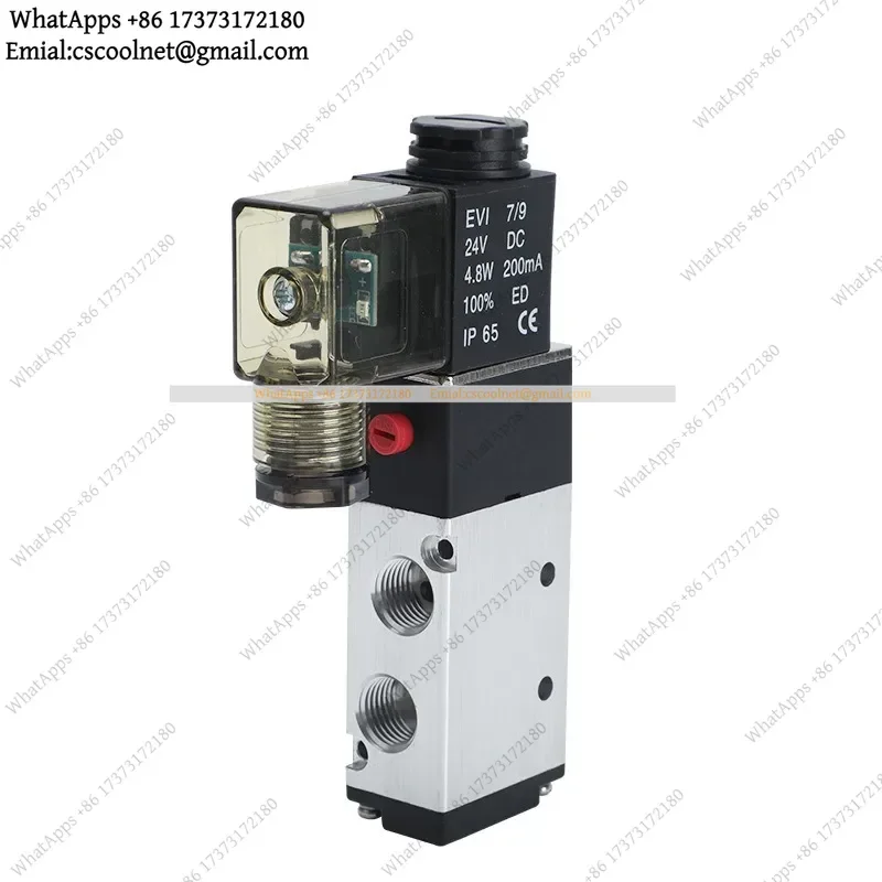 JS02 4V210-08 5/2 Way Pneumatic Solenoid Valve – 24V/220V, Cylinder Directional Control Air Valve