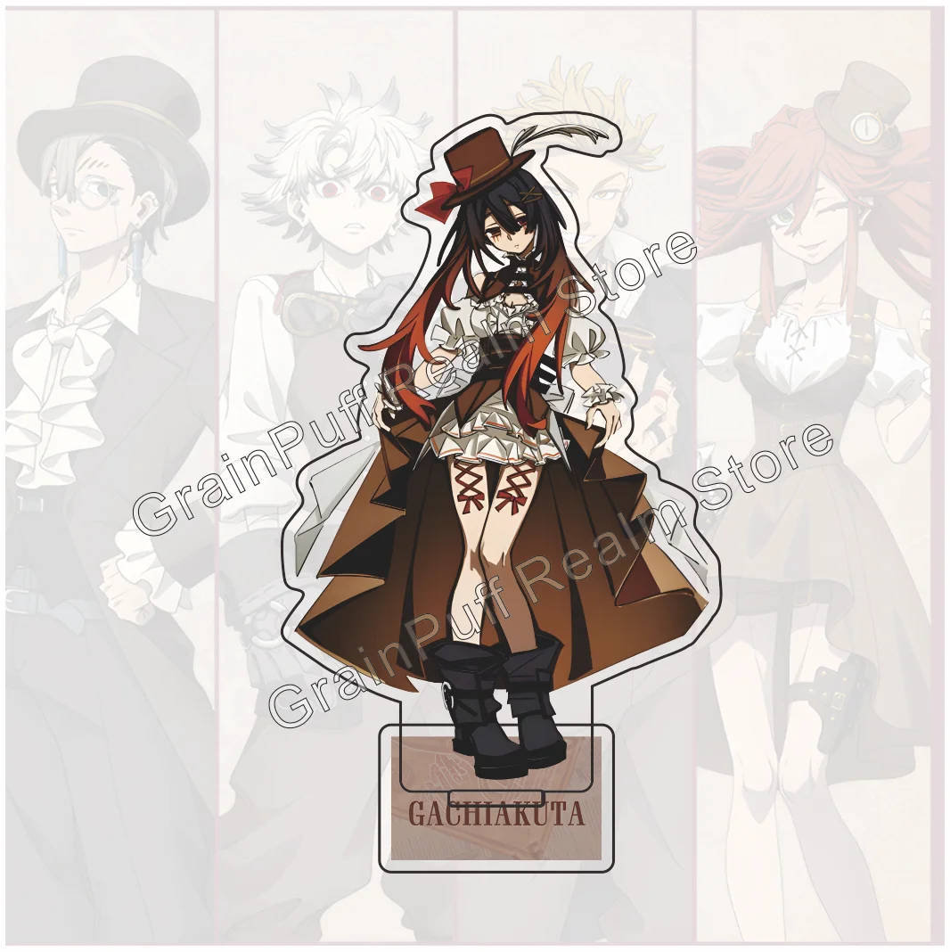 gachiakuta TV Anime Original Illustration Engine Steampunk Acrylic Stand Pop Merchandise Big Key Chain for Fans