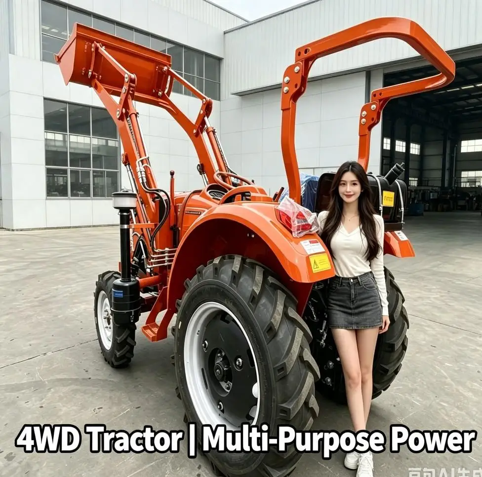 50hp mini tractor 4WD garden farm four-wheel tractor, with core 50hp motor wholesale condition cultivator