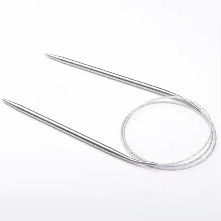 2-8 mm Edelstahl-Rundstricknadeln, Häkelnadeln zum Stricken, DIY-Webnadeln, Bastelwerkzeuge, Länge 40-120 cm – Detail 8