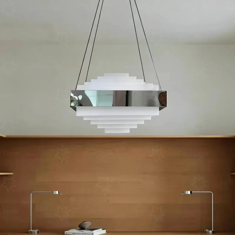 

Modern Minimalist Living Room Light Medieval Bauhaus Cream Designer Decoration Bedroom Dining Room Staircase Pendant Light