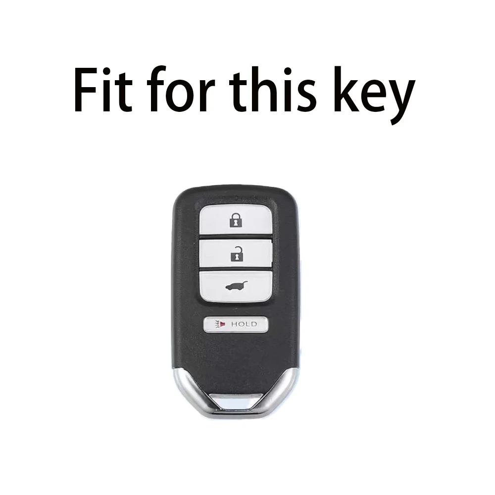 4 Buttons Plating TPU Car Remote Key Fob Cover Case For Honda Accord EX EXL Civic Crv Hrv Pilot Ridgeline 2016 -2018 Pocketor