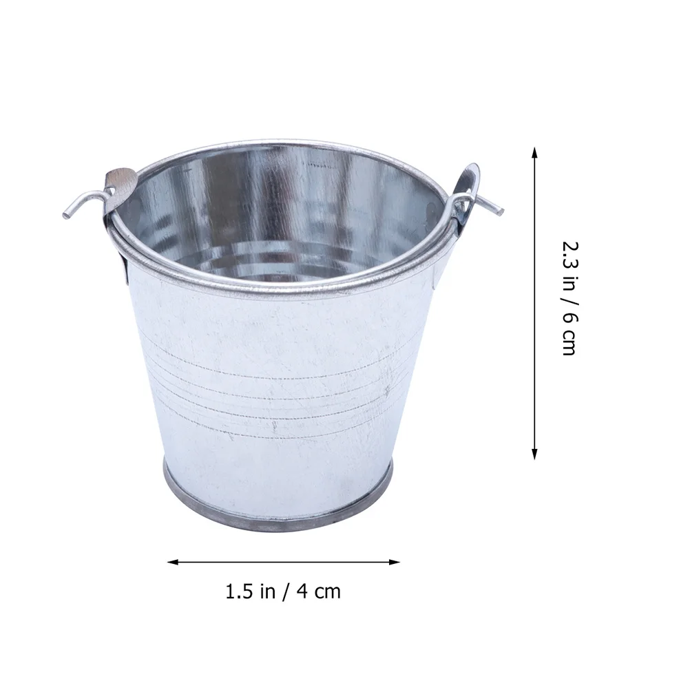 6 stücke Mini Eimer Kreative Eisen Eimer Für Sukkulenten Blumentöpfe Desktop Lagerung Dekorative Kleine Eisen Eimer Hause Garten