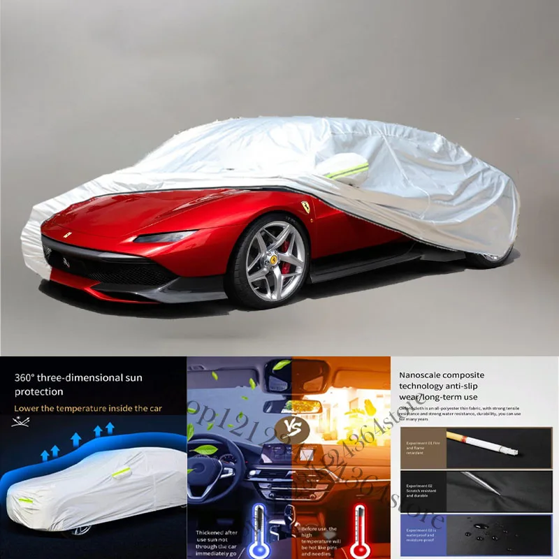 

For Ferrari SP38 210T Car cover Exterior Car Cover Outdoor Protection Full Car Covers Waterproof Sunshade Snow Cover Anti uv