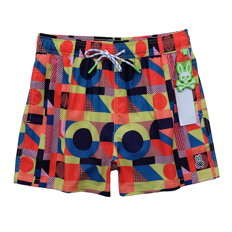 Hoge Kwaliteit Boardshort Waterdichte Sneldrogende Zwembroek Mesh Elastische Heren Strandshorts Digitaal Direct Spuitpatroon