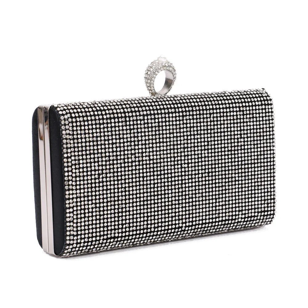 

Mermaid Diamond Women's Square Clutch Bag, For Dinner & Evening Use Multifunctional Cosmetic Organizer Pouch Diamond Evening Bag