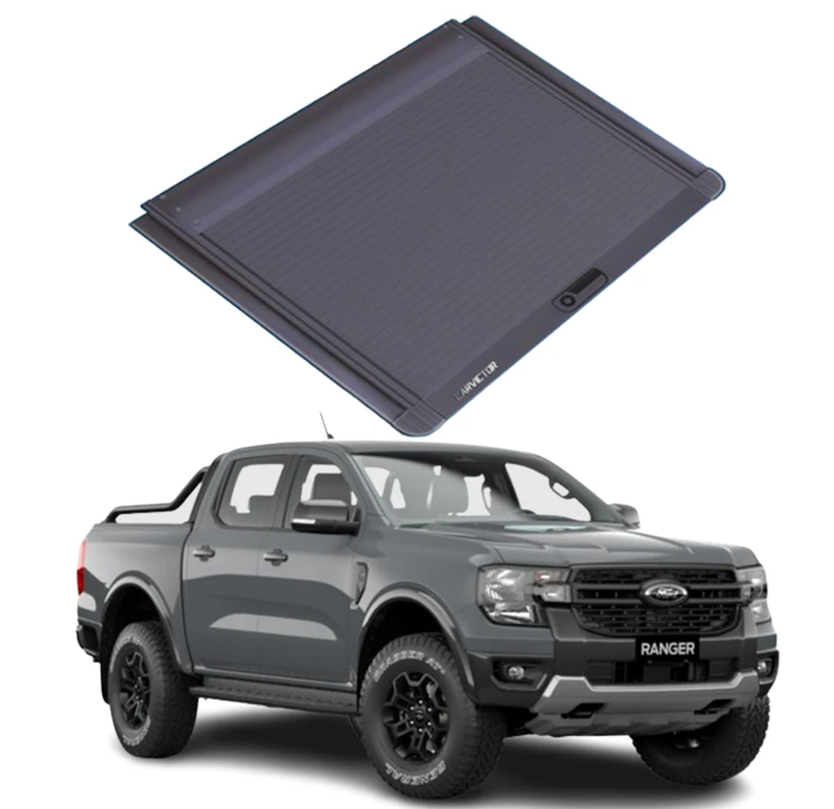 pickup tail box truck cover retractable aluminum roller shutter lid tonneau  for ford Ranger