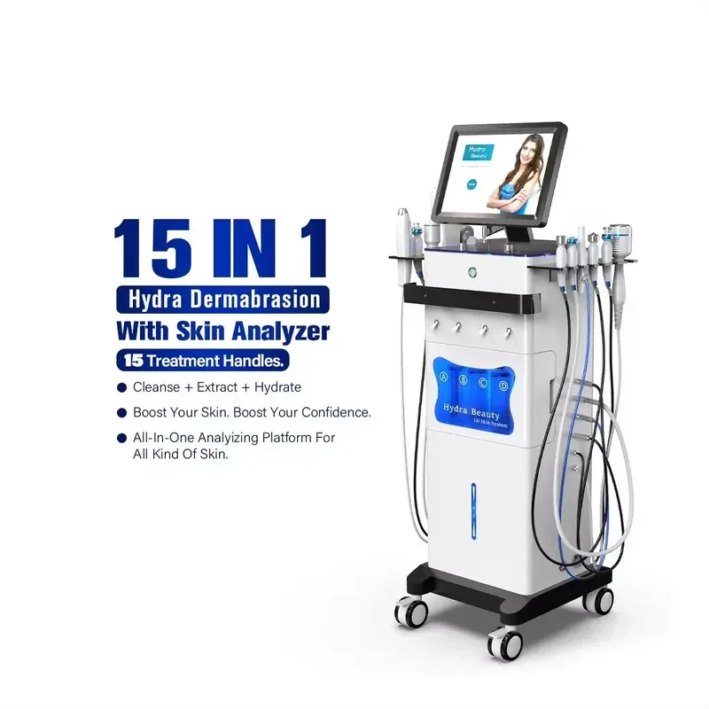 15 in 1 Hydra-Deep Cleansing Machine, Water Analyzer for Facial Care