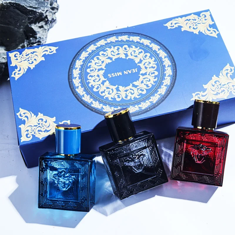 90ml Men Perfume Gift Box 3pcs Set Charming Man Colognes Lasting Fragrance Attracting Women Perfumes Hombres Originales