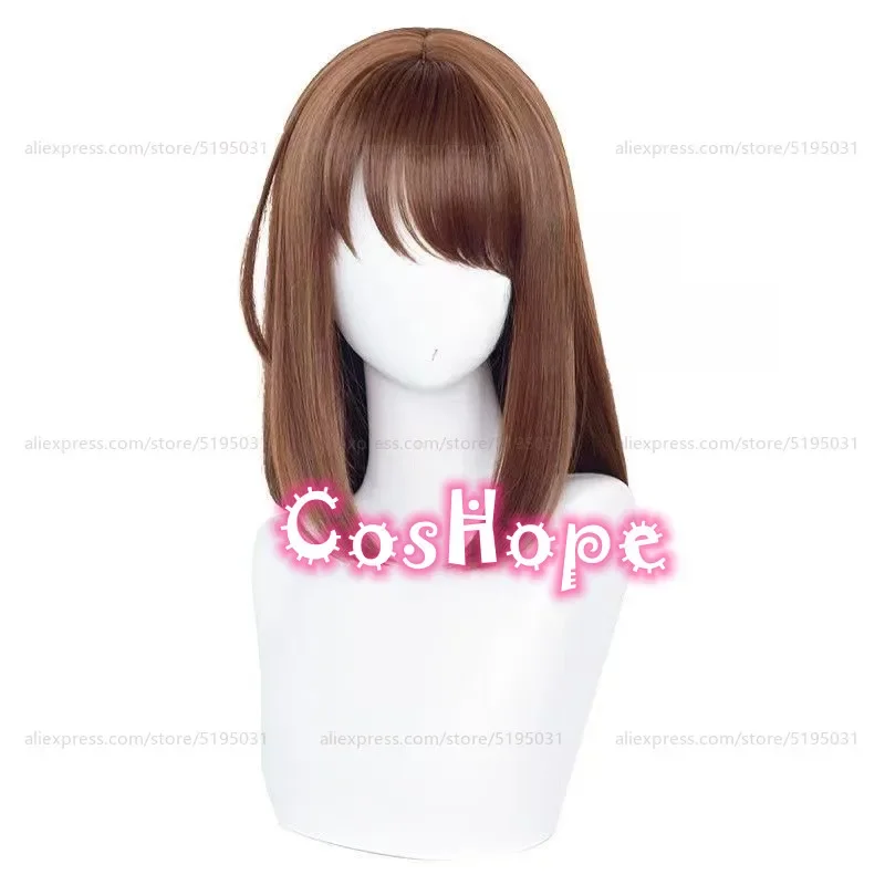 Anzu コスプレウィッグ 43cm 茶色がかった赤