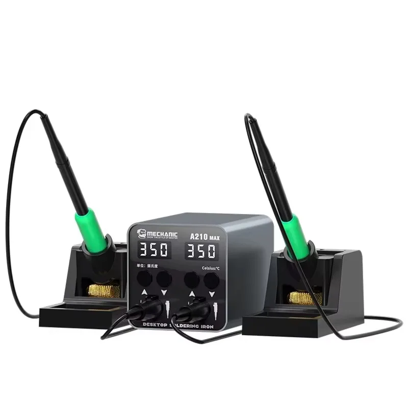 

A210 Max Dual-Station Constant Temperature Soldering Station - C210 Handel with Short Circuit Protection, Professional Welding T