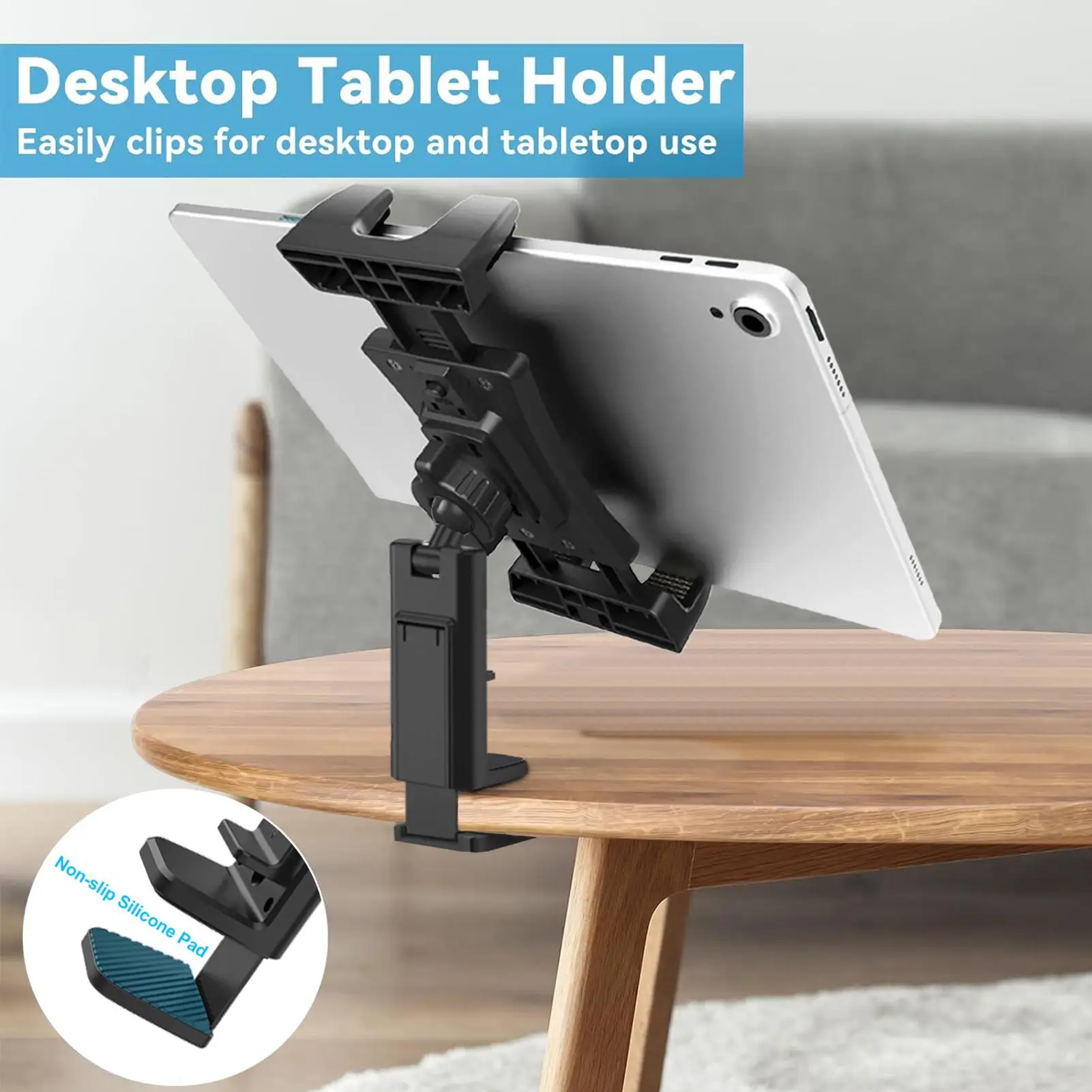 

Подставка для мобильного телефона, фиксированная опорная рамка с зажимом для телевизора, вращающийся кронштейн для планшета, складной кронштейн для мобильного телефона для стола, гостиной