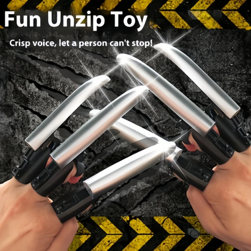 Funny children's toys, finger extension, Wolverine claw, mechanical folding, creative and novel fingertip toys.
