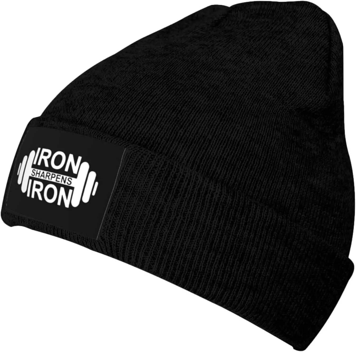 Iron Sharpens Iron Beanie Hats Soft Stretch Knitted Hat Winter Warm Men's Women's Knitted Hat