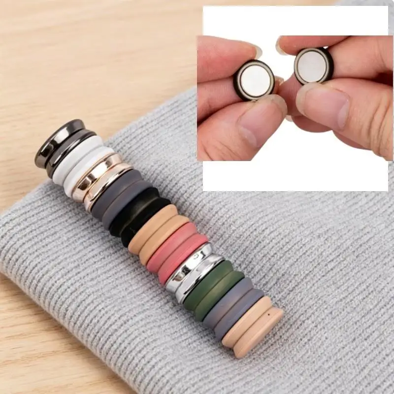 Nahtlose Kleiderklammern 2/4/8 Stück, verstellbare Knöpfe ohne Nähen, multifunktional für Kleider, Saumfixierung, Jeans-Taille-Verkleinerung – Detail 10