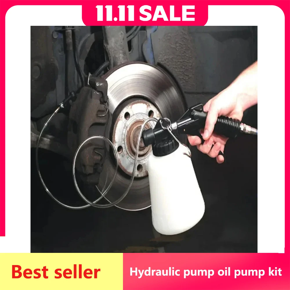 1L 0.75L Car Brake Bleeder Hydraulic Pumping Fluid Pump Kit Oil Change Purge Tank Tubes Repair Tool Truck Motorcycle Accessories