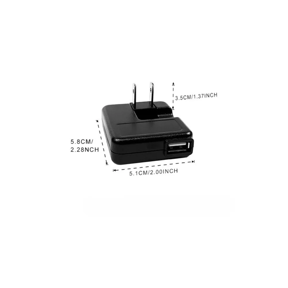 Ultra Slim Foldable Charger 5V 1A USB A Wall Charger Power Adapter Travel Portable Charger Compatible with iPhone Samsung