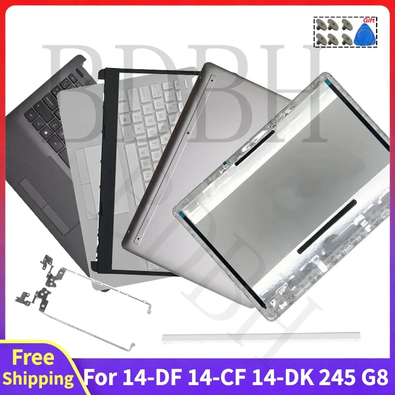 Replace Case For 14-CF 14-DF 14-DK 14-DP 14S-CR 14S-CF TPN-I130 340 G5 New Rear Lid Top Case US/LA/RU Palmrest Front Bezel Hinge