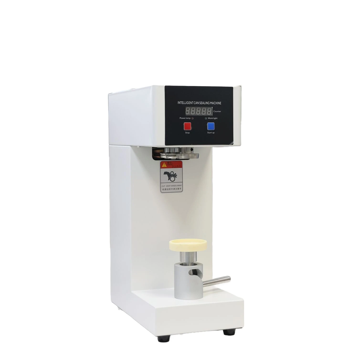 QLS-180 Vielseitiger halbautomatischer Dosenverschließer 180 W für 55-mm-Dosen, geeignet für den gewerblichen und privaten Gebrauch