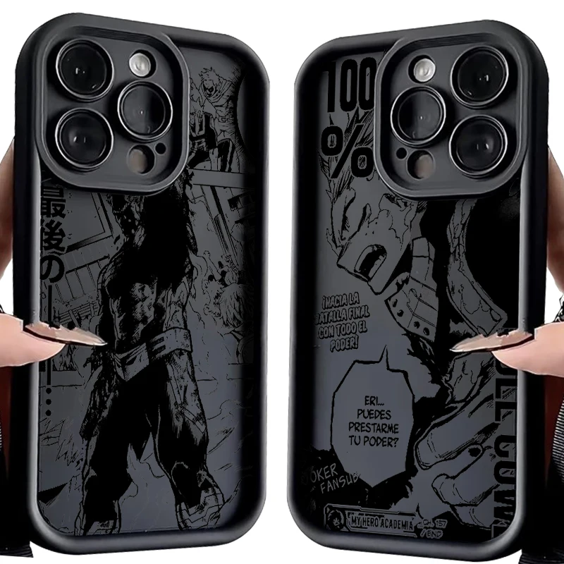 Cool My Heroes Academy Anime For iPhone 15 14 13 12 11 Pro Max XS Max X XR 7 8 Plus 6S Eye Ladder Phone Case