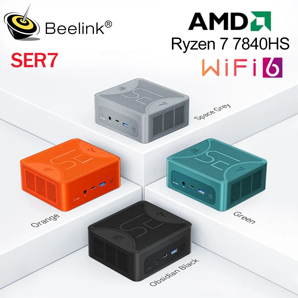 Beelink SER7 Ryzen7 7840HS TDP Up to 65 Mini PC DDR5 32GB SSD 500GB NVME SSD SER6 Max 6900HX TDP 54W Gaming Mini Computer