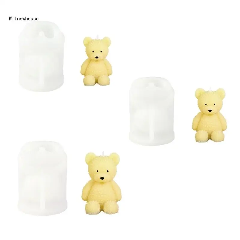 

Small Bear Silicone Mold Mold Non-stick Easy to De-mold for DIY Dropship