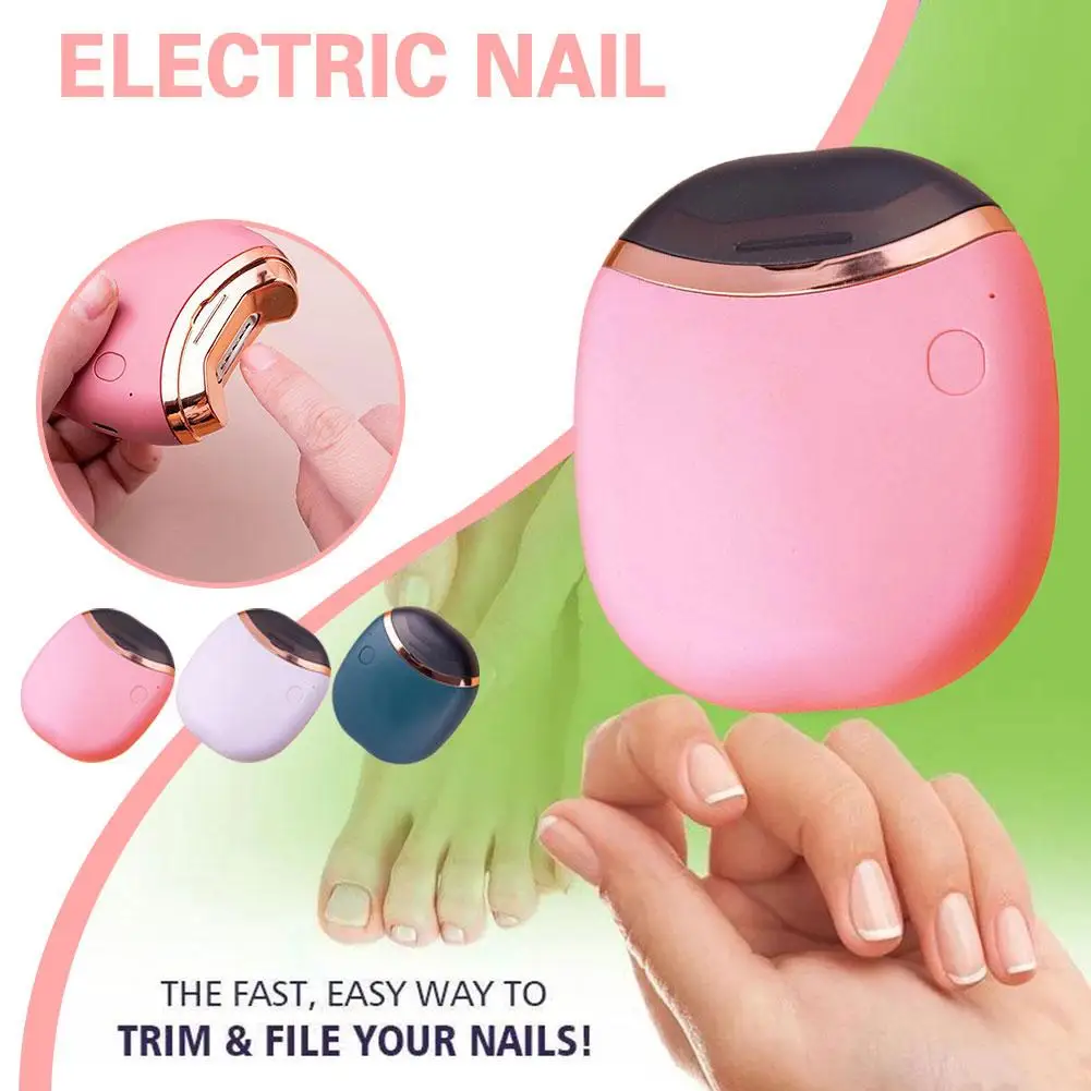 

Mini Portable Automatic Electric Nail Safety Manicure Trimmer For Baby Adult Care Fingernail Toe Cutter Scissors Tools