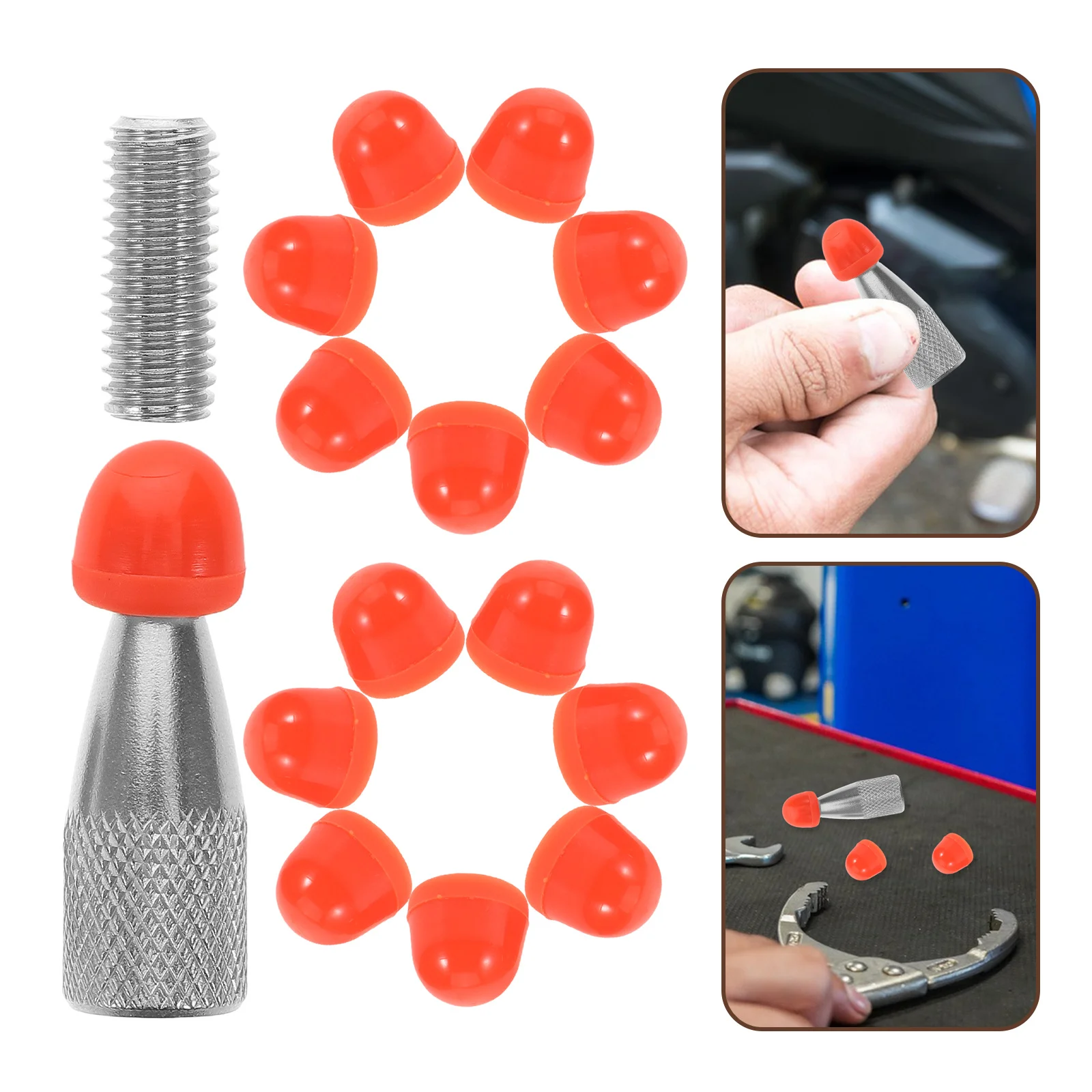 

48pcs Replacement Head For Removal Tool Auto Body Hammer Tips Kit Body Repair Tools Dent Removal Tool Automotive