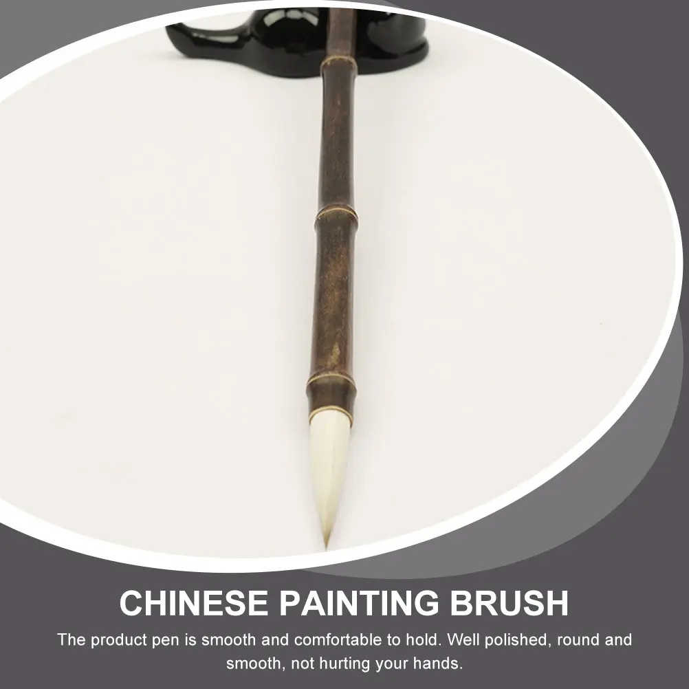 Chinese Calligraphy Brush Pen Premium Smooth Grip Hanging Loop Traditional Writing Tool for Students