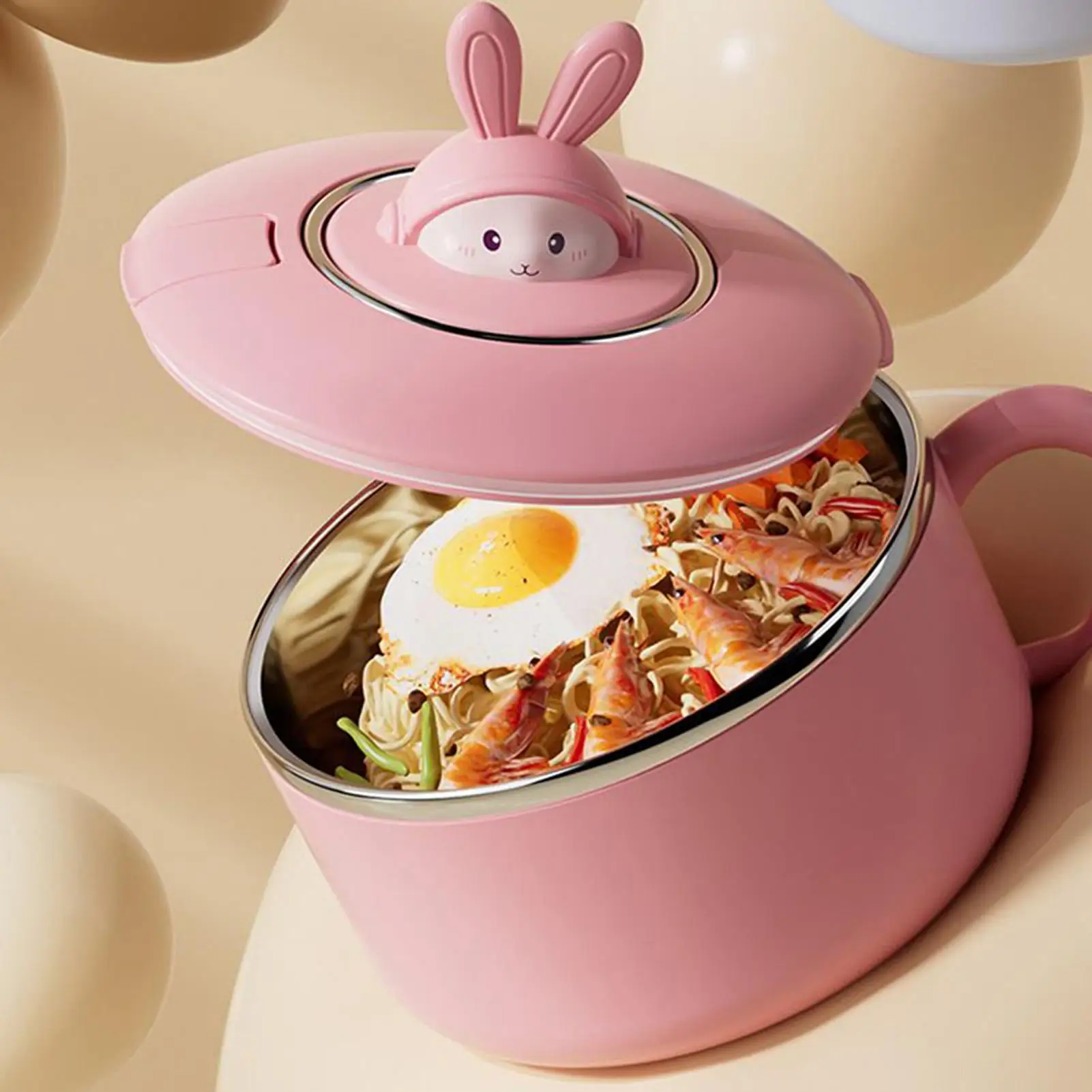 

Salad Serving Bowl With Lid 1200ml Draining Tableware Big Draining Stainless Salad Bowl Container For Rice Soup Fruit Sandwiches