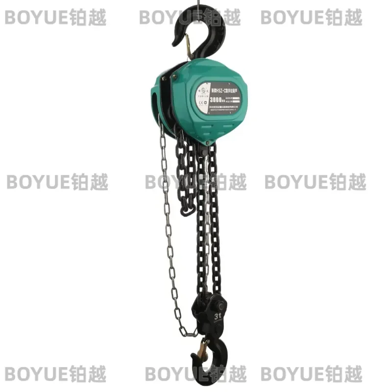 Heavy Duty Manual Chain Block Hoist 3 Ton 6m Lever Pulley Lifting Machine Durable Hand Chain Block for Warehouse Construction