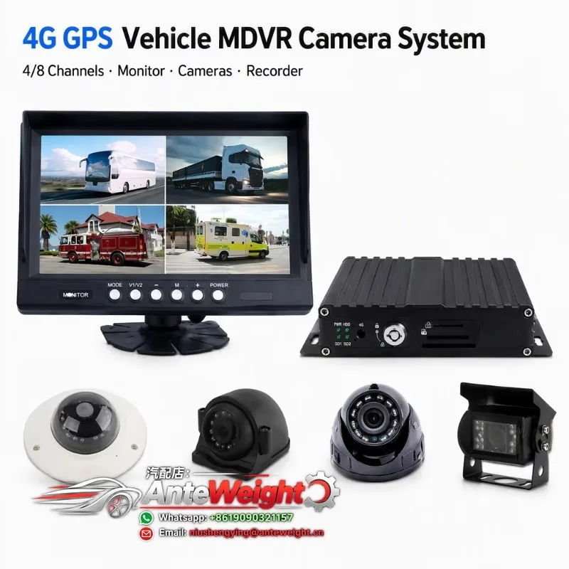3D 360 Degree Truck Bus Bird Eye View Reverse System ADAS IP68 Waterproof MDVR Monitor Configurable Display Size