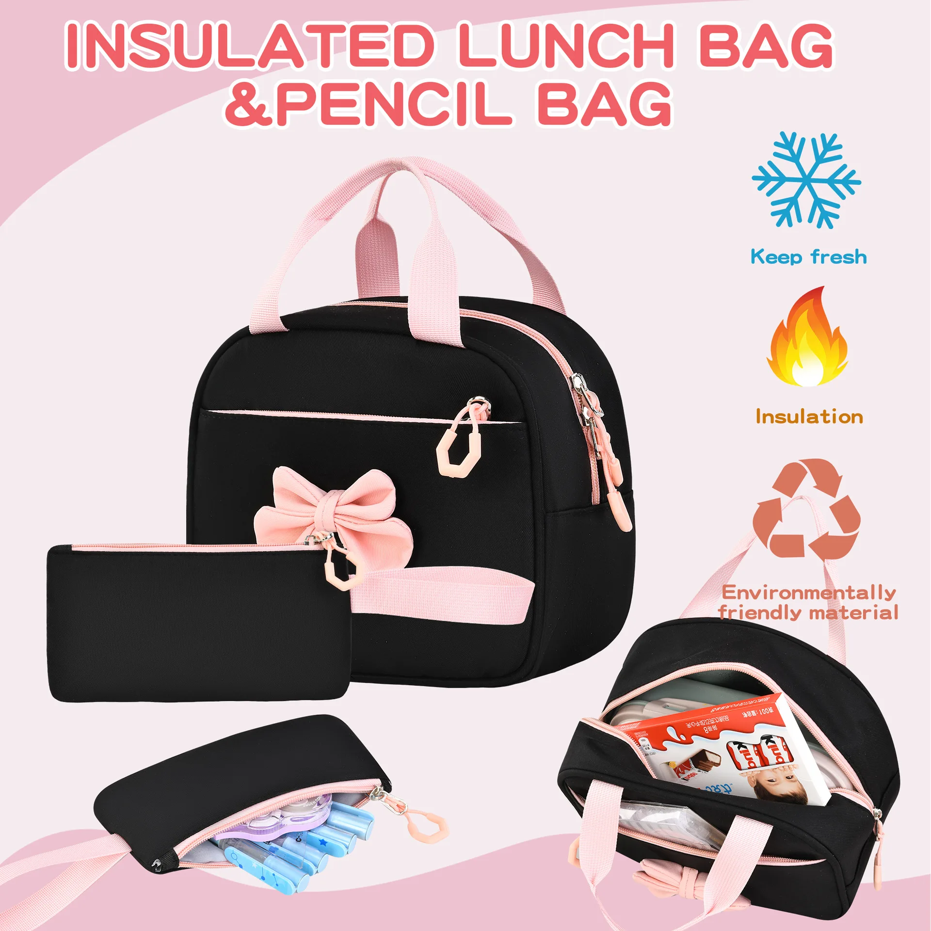 Children School Bags Set Large Capacity Schoolbag Lightweight School Backpack Kids Book Bag Waterproof Laptop Travel Droshipping