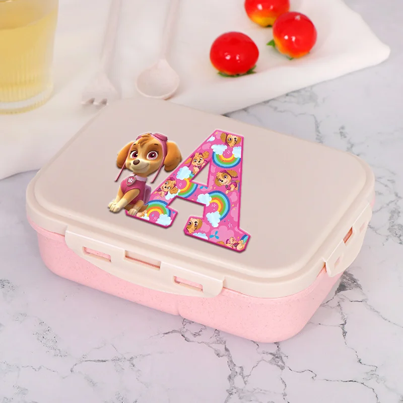 Paw Patrols Lunch Boxes Home Office Picnic Lunch Bag Kawaii Anime Chase Skye Letter A-Z Girls Thermal Insulation Bento Case Gift