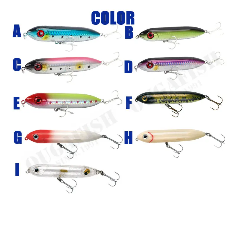 Artificial Isca Pencil Bait Flotante 96-120mm – señuelo duro para blackfish - imagen 4