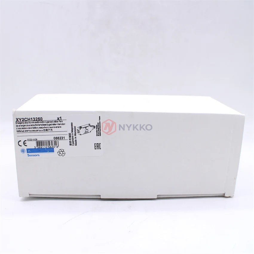【2026】Original New Origin XY2CH13250 Latching Emergency Stop Rope Pull Switch 1NO+1NC Contacts IP65 30m Max Cable Length 1 Year