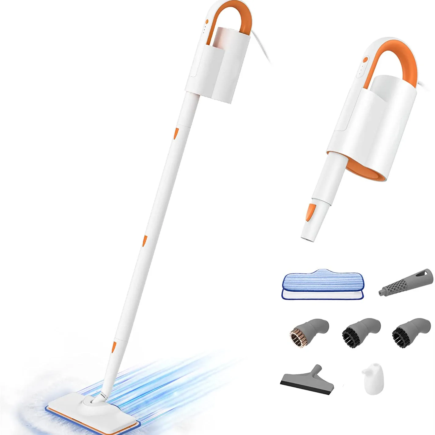 High Quality Portable Steam Mops Flexible Handheld Steam Cleaner Floor Carpet Cleaner for Kitchen and Bathroom Steam Mop 10 in 1