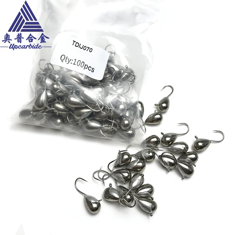 20/50Pcs Tungsten Carbide Fishing Sinkers 0.25g/0.5g/1g/1.85g/2.5g/3g Ice Jigs For Winter Fishing Sinking