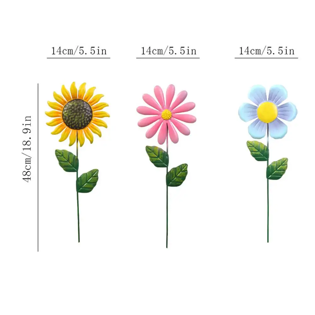 Intricate Design Home Garden Outdoor Garden Large Metal Flower Ornament Flower Garden Sculpture Brighten Up Your Garden