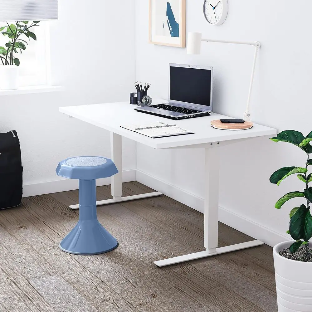 18-Inch Powder Blue ACE Wobble Stool for Active Core Engagement and Flexible Seating