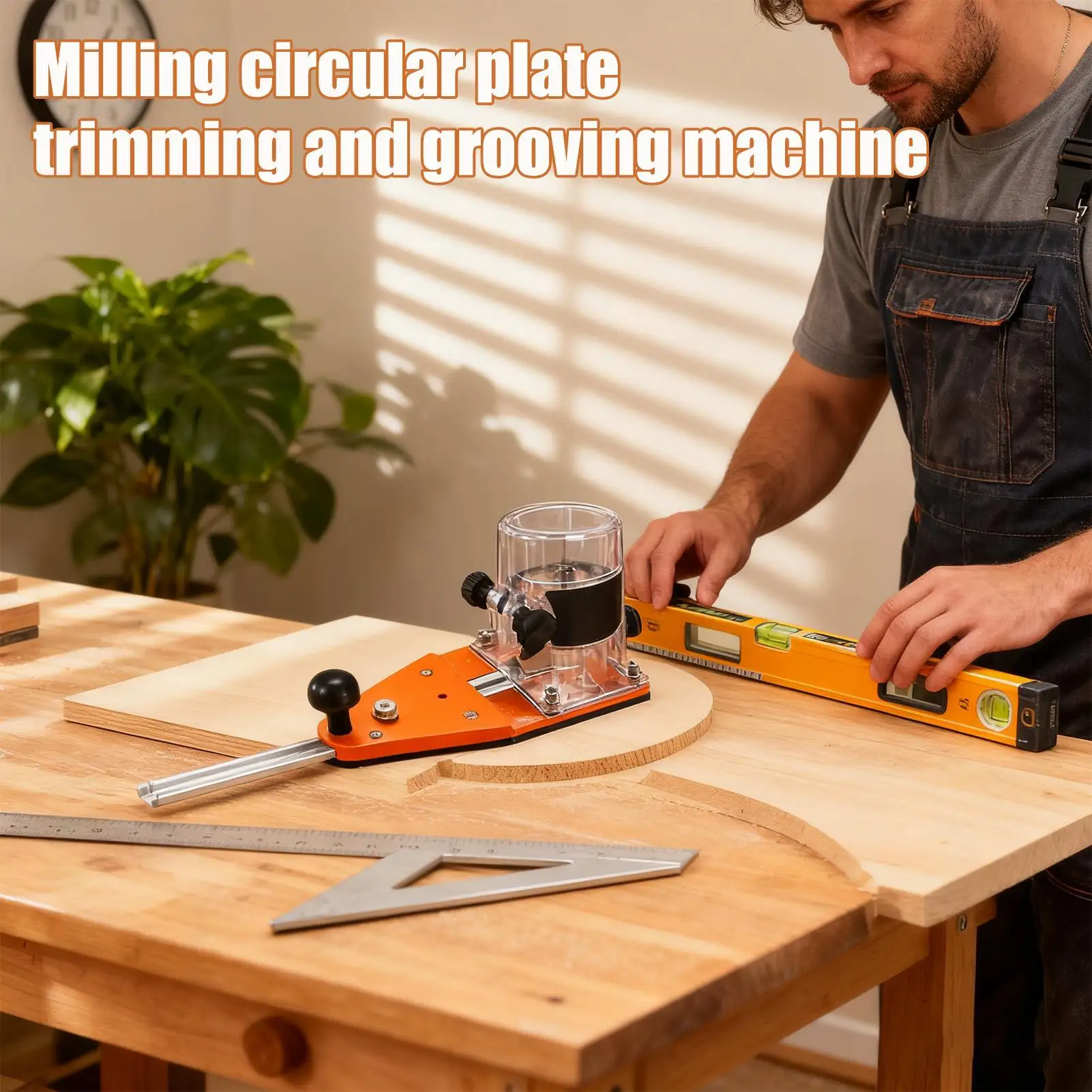 Router Circle Cutting Jig Adjustable Guide Template Tool Circle Router Jig For Woodworkers Work Indoor Outdoor Home Workshop