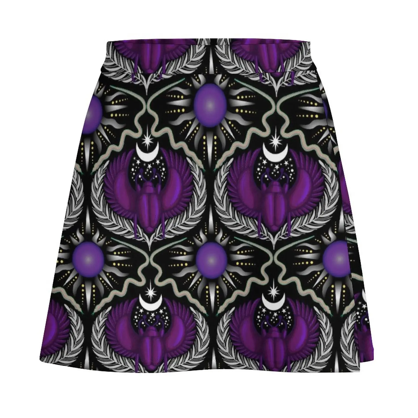 Midnight Scarab - Purple Mini Skirt Kawaii clothes for woman women's skirts trend 2026 Mini Skirt